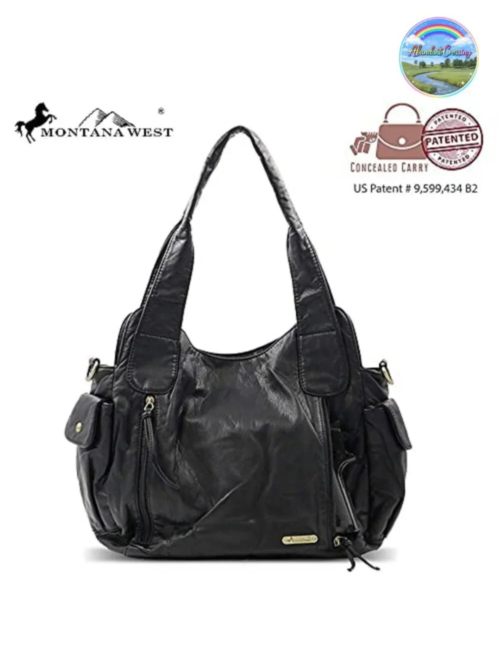 Hobo Bag Roomy Washed Leather Handbag Crossbody Strap
